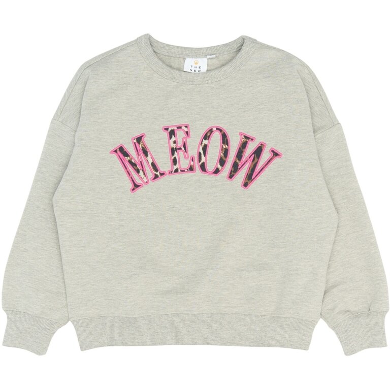 The New The New sweatshirt kind Polina Sweatshirt Light Grey Melange (lichtgrijs gemêleerd)