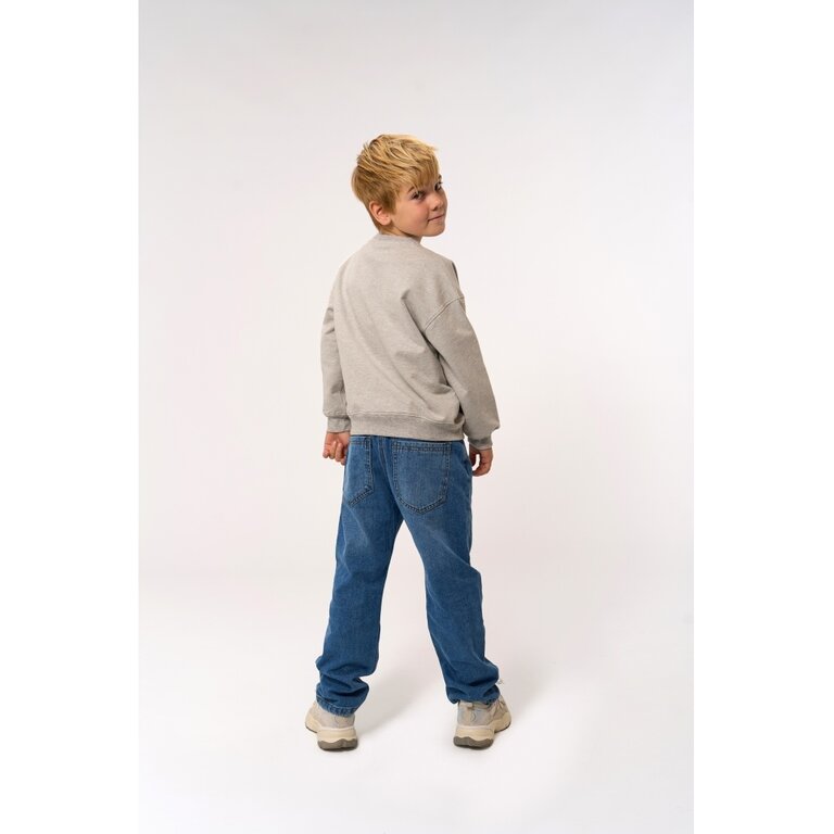 The New The New sweatshirt kind Penno Sweatshirt Light Grey Melange (lichtgrijs gemêleerd)