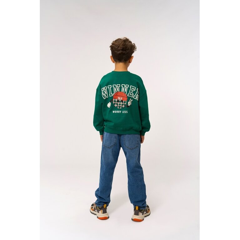 The New The New sweatshirt kind Paul Sweatshirt Alpine Green (groen)