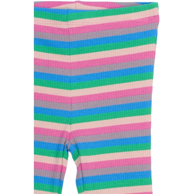 The New The New broek kind Polly Flared Rib Pants Multi Striped (meerkleurig gestreept)