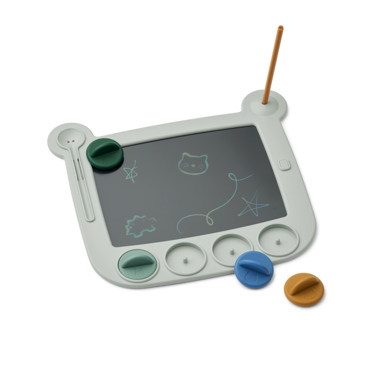 LIEWOOD Venzora Magic Drawing Board Stamps | Liewood | Dove Blue Multi Mix