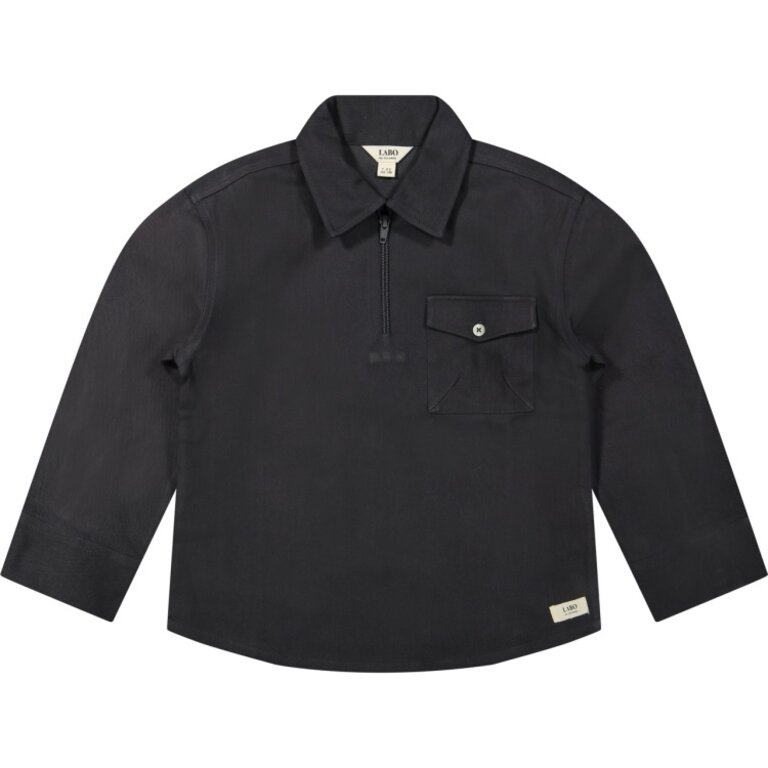 Labo de Colores Jeno | Longsleeve | Grey steel dark Labo de Colores