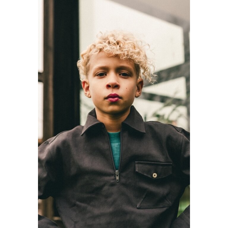 Labo de Colores Jeno | Longsleeve | Grey steel dark Labo de Colores