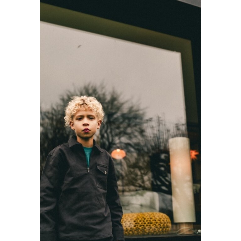 Labo de Colores Jeno | Longsleeve | Grey steel dark Labo de Colores