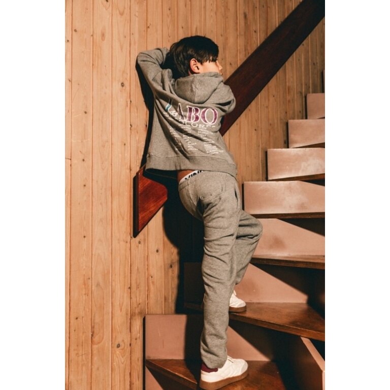 Labo de Colores LABO DE COLORES sweater jongen Hanno Greyish Lilac grijs