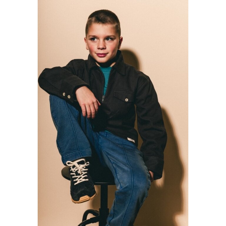 Labo de Colores LABO DE COLORES lange broek jongen Seya Blue Denim blauw