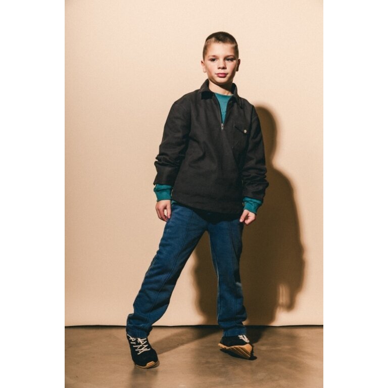 Labo de Colores LABO DE COLORES lange broek jongen Seya Blue Denim blauw