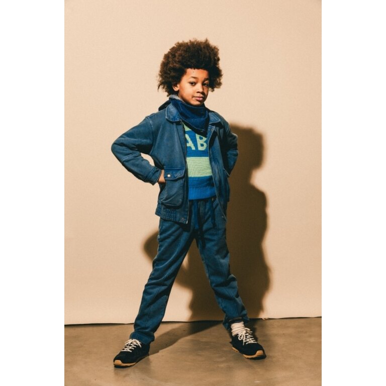 Labo de Colores LABO DE COLORES lange broek jongen Seya Blue Denim blauw