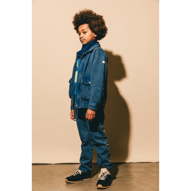 Labo de Colores LABO DE COLORES lange broek jongen Seya Blue Denim blauw