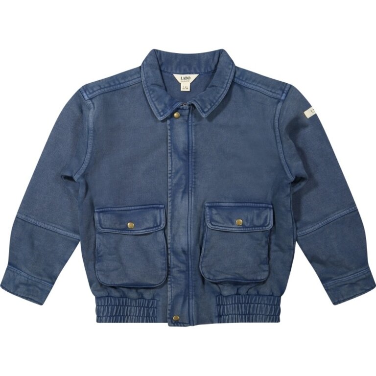 Labo de Colores LABO DE COLORES jas/vest jongen Koto Blue Denim blauw