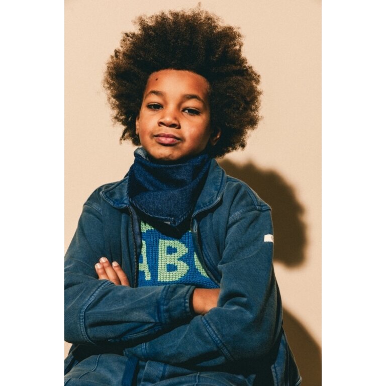 Labo de Colores LABO DE COLORES jas/vest jongen Koto Blue Denim blauw