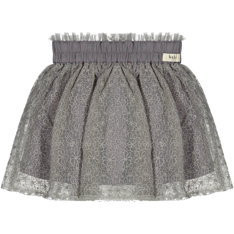 Baje Studio BAJE rokje meisje Fey Grey Steel grijs (valt groot)