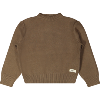 Baje Studio Cevio | Knitted sweater | Brown cacao
