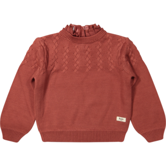Baje Studio Vallon | Knitted sweater | Red maroon Baje Studio Vallon | Knitted sweater | Red maroon