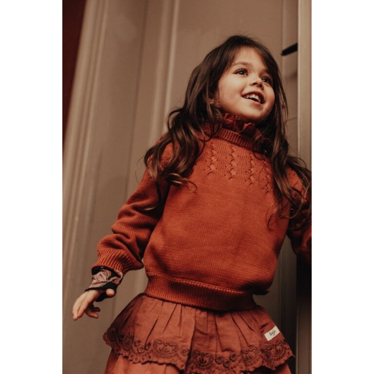 Baje Studio Vallon | Knitted sweater | Red maroon