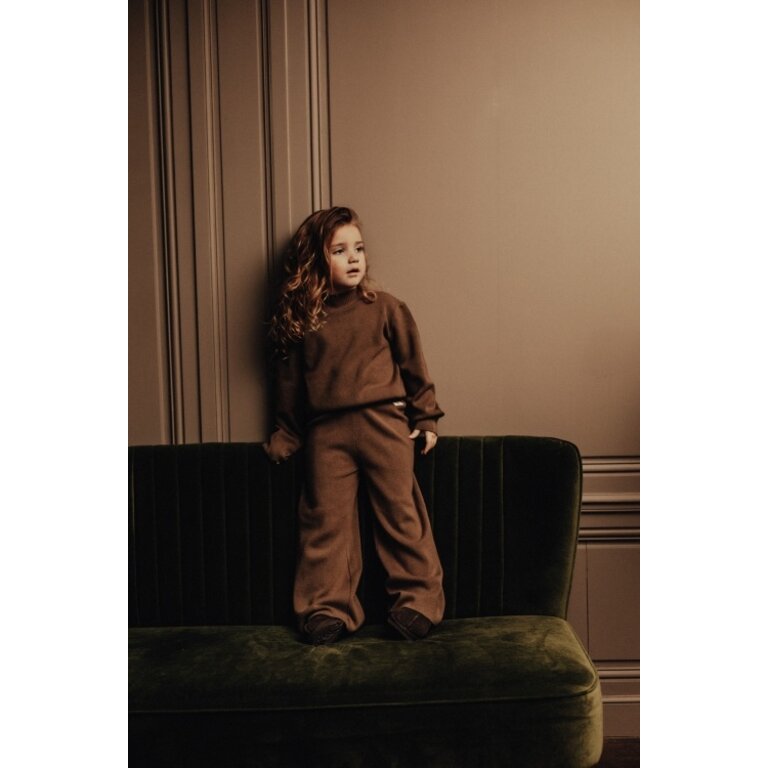 Baje Studio BAJE lange broek meisje Maggia Brown Cacao bruin (valt groot)