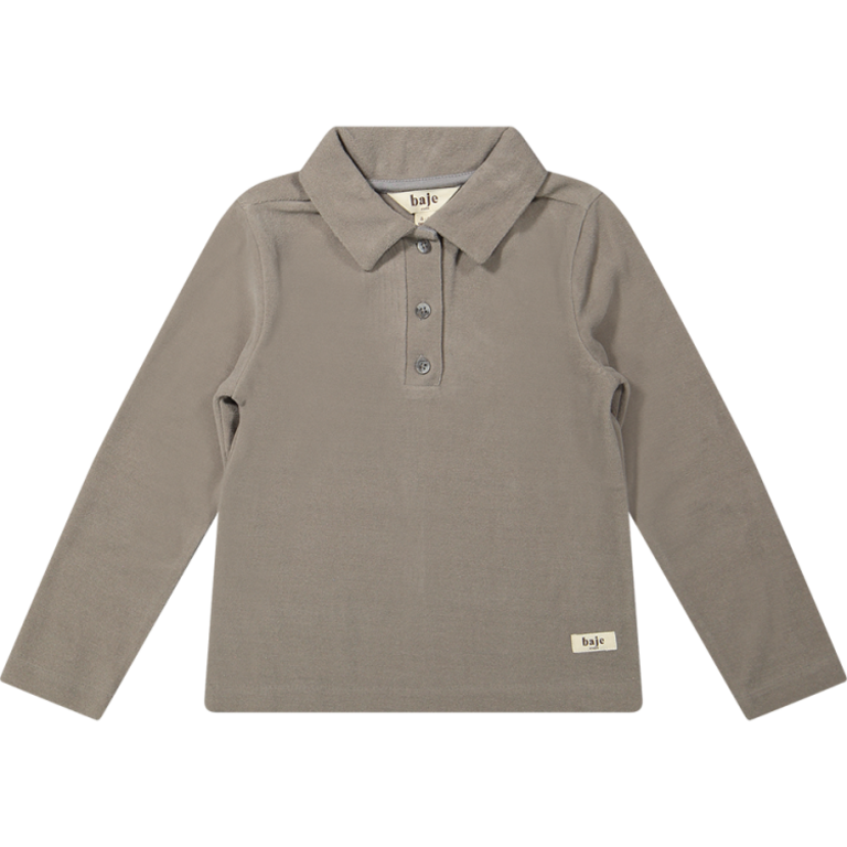 Baje Studio BAJE polo jongen Vaud Grey Steel grijs