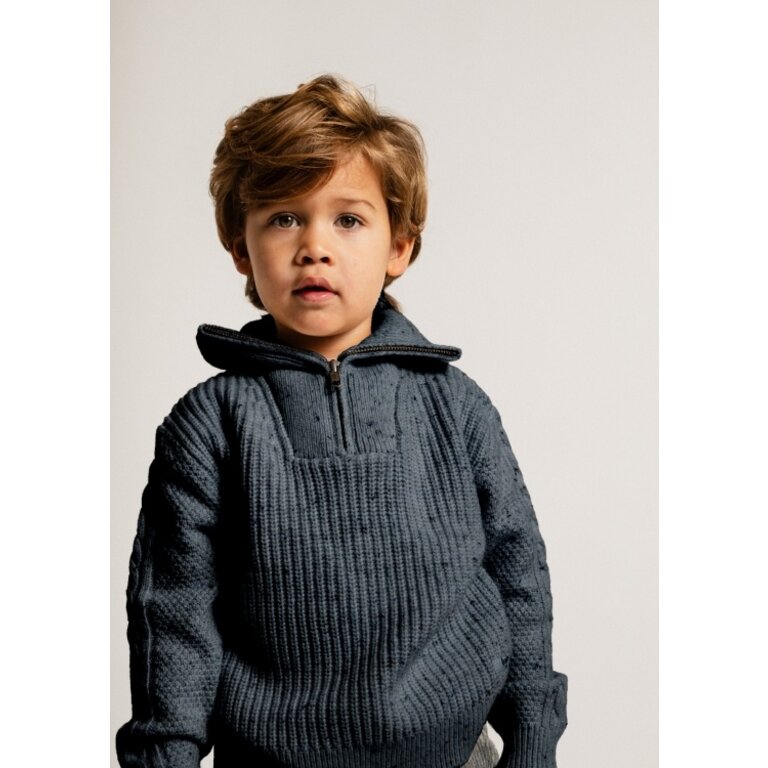 Baje Studio Lenn | Knitted Sweater | Blue vintage