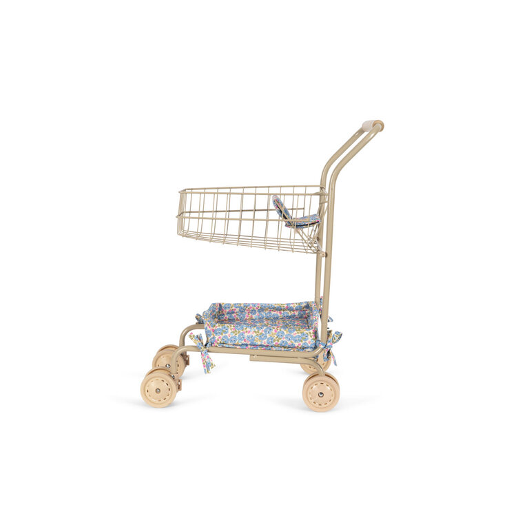 Konges Sløjd Konges Sløjd winkelwagen kind Kids Shopping Cart Fleur Rosier (bloemenprint)