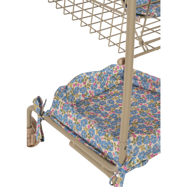 Konges Sløjd Konges Sløjd winkelwagen kind Kids Shopping Cart Fleur Rosier (bloemenprint)