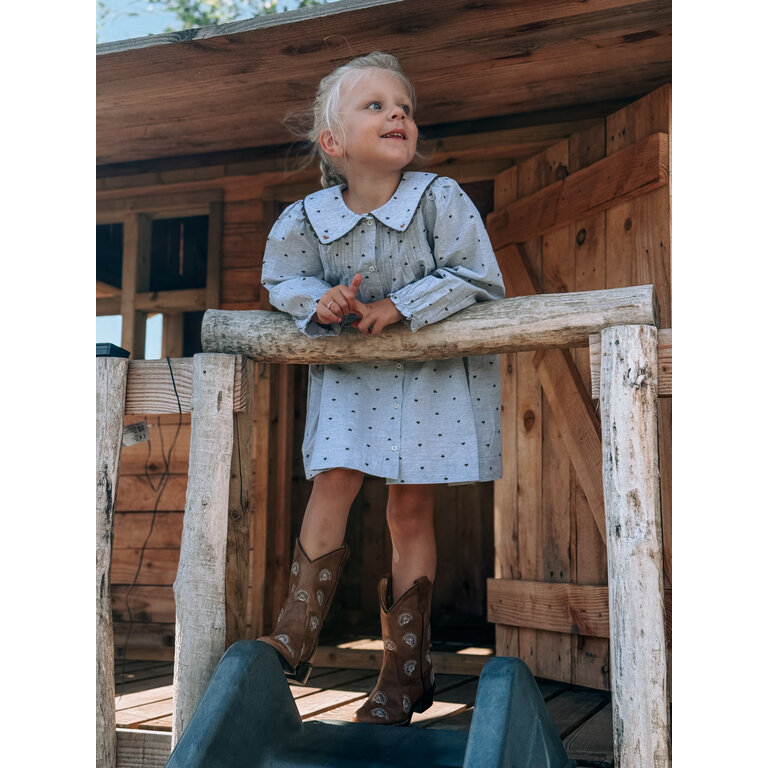 EMILE & IDA Jurk Emile et Ida | Robe Jacquard  Coeur