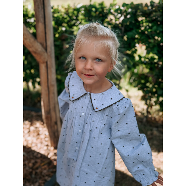 EMILE & IDA Jurk Emile et Ida | Robe Jacquard  Coeur