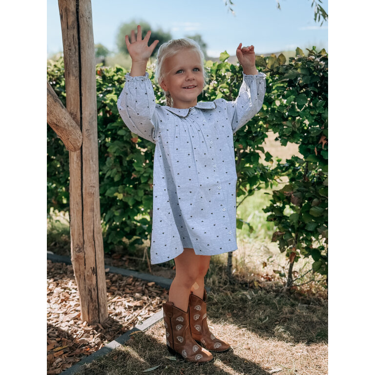 EMILE & IDA Jurk Emile et Ida | Robe Jacquard  Coeur