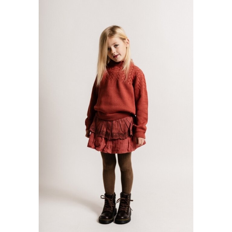 Baje Studio BAJE rokje meisje Paige Red Maroon rood (valt groot)