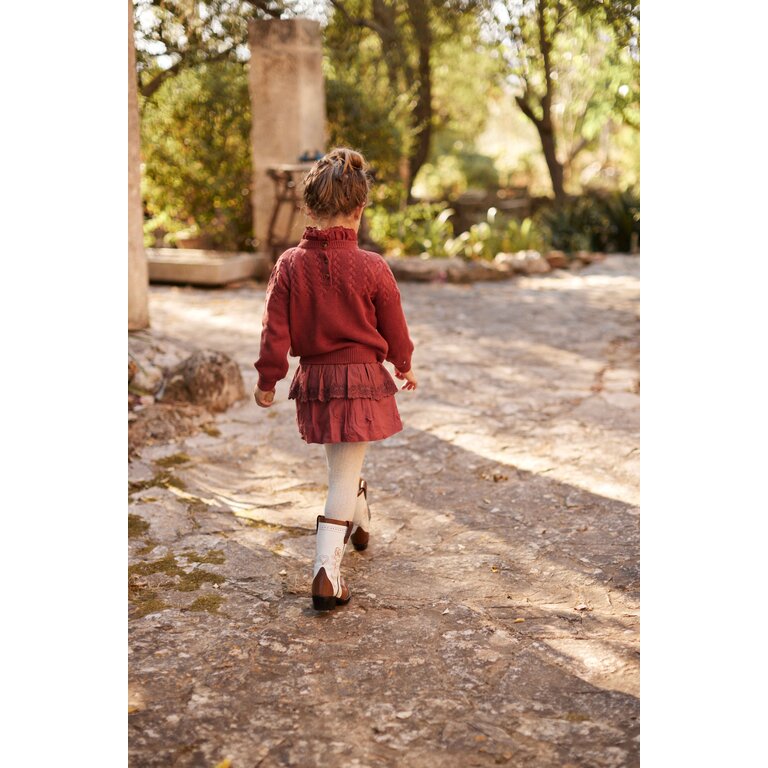 Baje Studio Paige | Skirt | Red Maroon