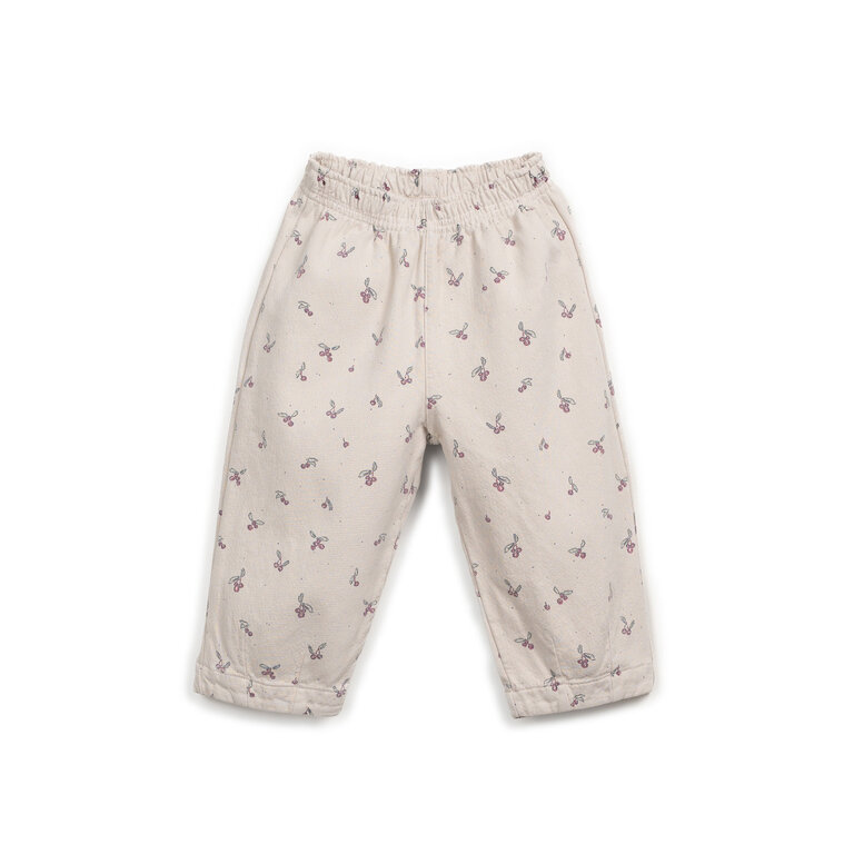 PLAY UP PLAY UP twill broek meisje Tones (beige met print)