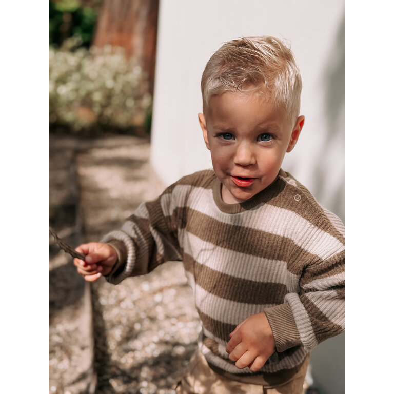 Levv Sweater | Vesper | Sand Stripe