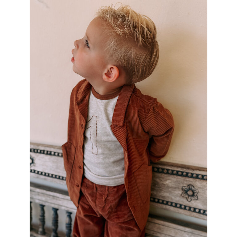 1+ in the family JUREME blouse kind Castagna bruin