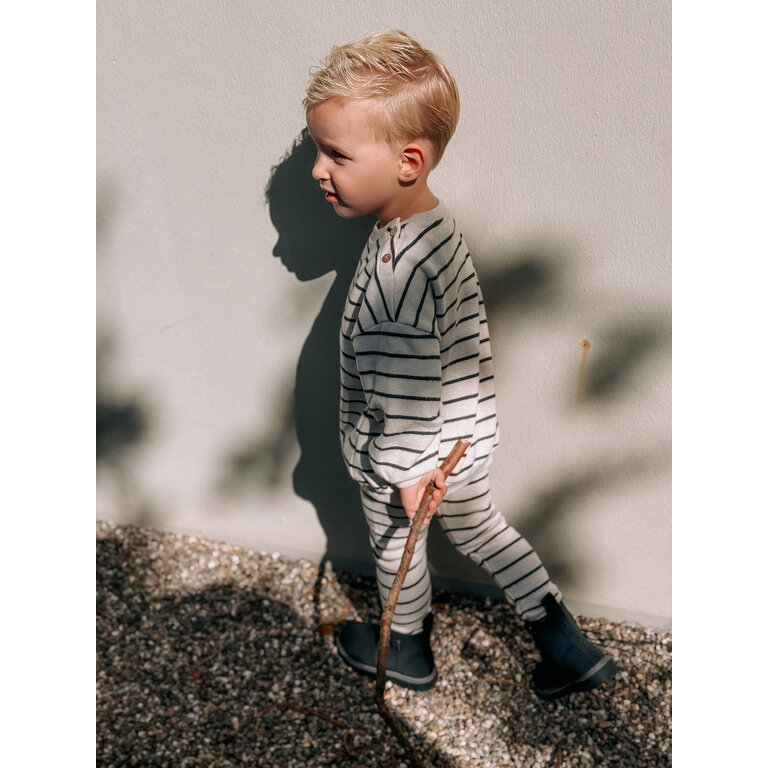 PLAY UP Play Up |  Striped Jersey Legging | Grafite