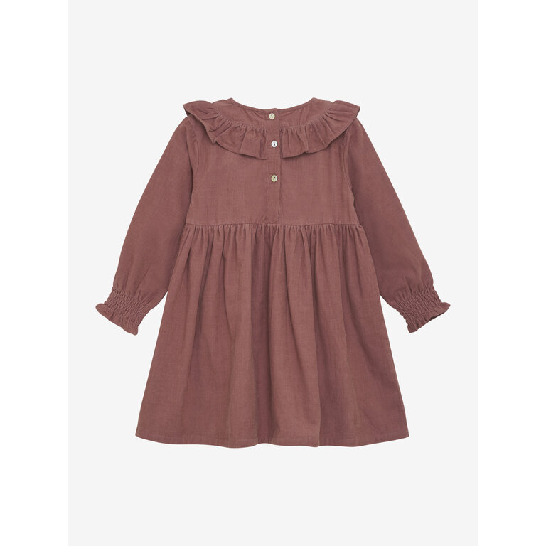 Huttelihut Dress LS Corduroy | Burlwood | Jurk