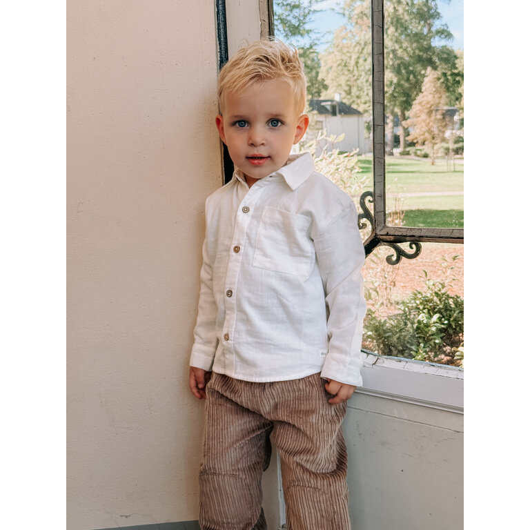 EN FANT Shirt LS Egret | Off White | Blouse