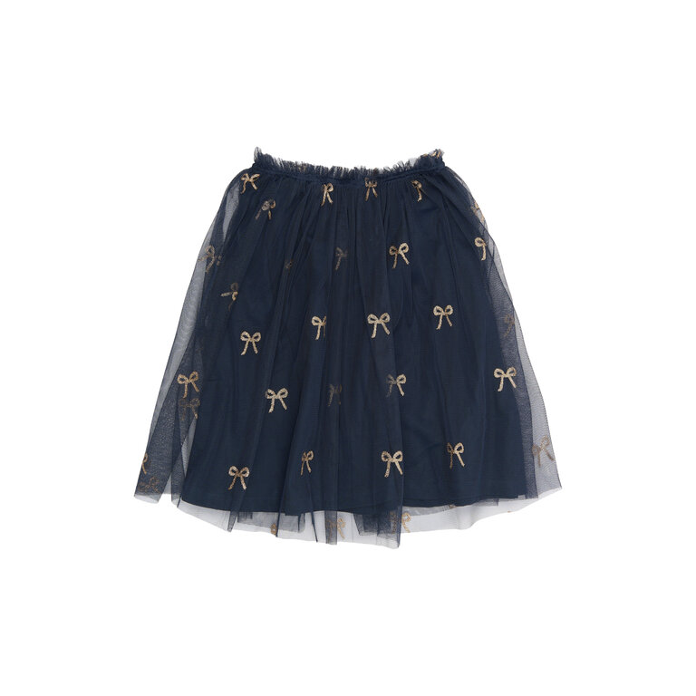 The New The New rok kind Rudelle Skirt Navy Blazer AOP (donkerblauw met print)