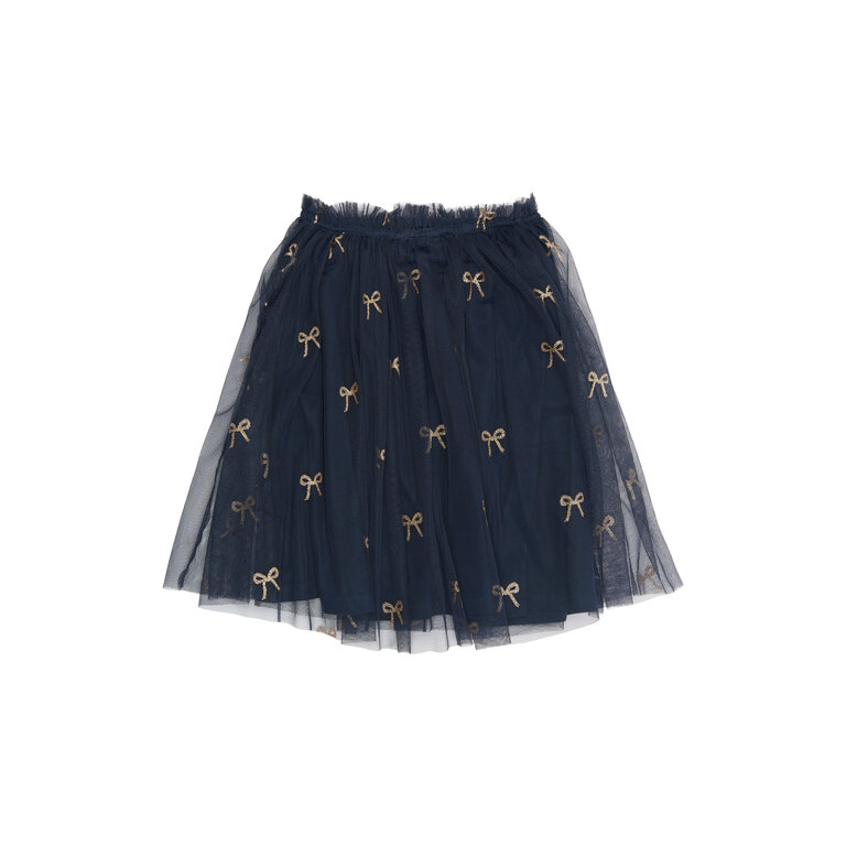 The New The New rok kind Rudelle Skirt Navy Blazer AOP (donkerblauw met print)