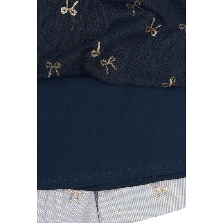 The New The New rok kind Rudelle Skirt Navy Blazer AOP (donkerblauw met print)