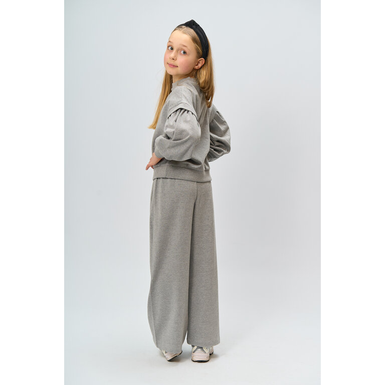 The New The New sweatshirt kind Renata Glitter Light Grey Melange (lichtgrijs gemêleerd)