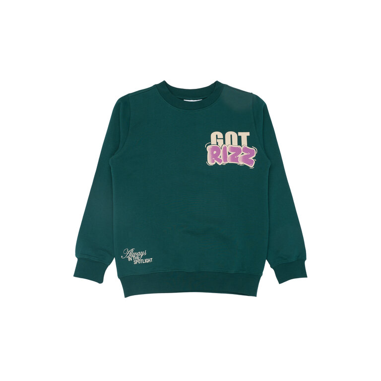 The New The New sweatshirt kind Reg Deep Teal (donkergroen)