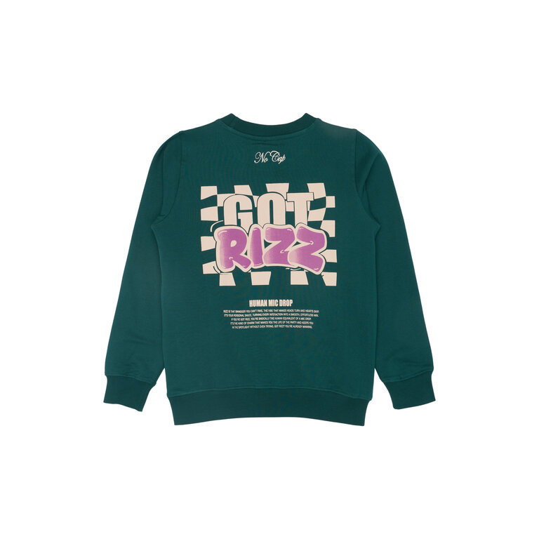 The New The New sweatshirt kind Reg Deep Teal (donkergroen)