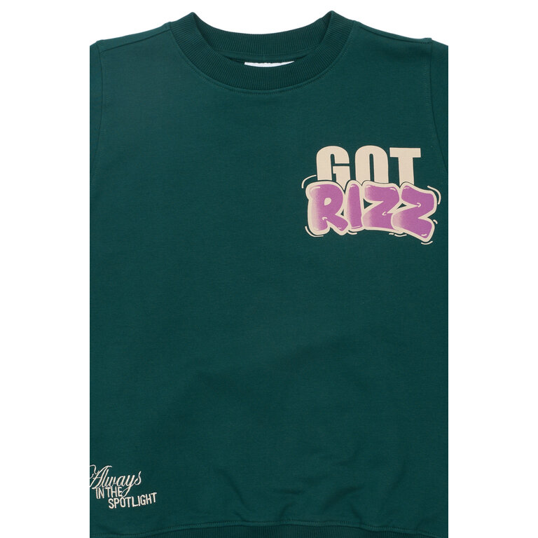 The New The New sweatshirt kind Reg Deep Teal (donkergroen)