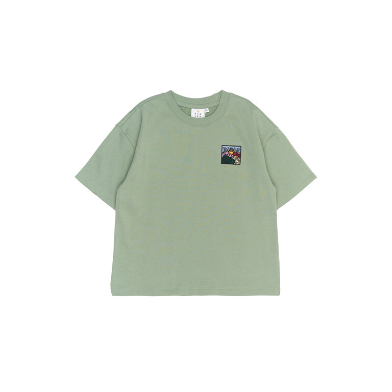 The New The New shirt kind Rowan OS S/S Sweat Tee Lily Pad (lichtgroen)