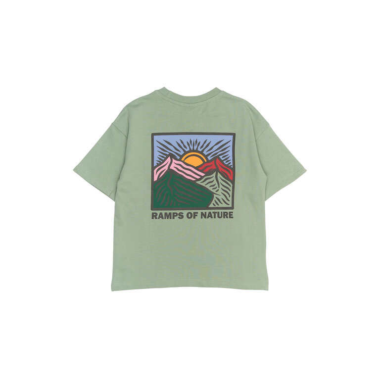 The New The New shirt kind Rowan OS S/S Sweat Tee Lily Pad (lichtgroen)