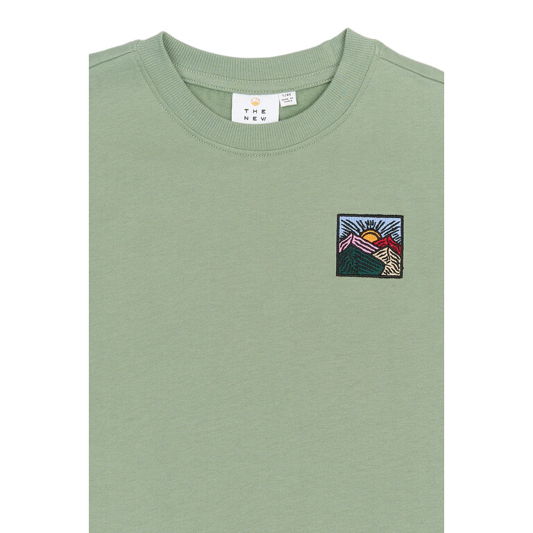 The New The New shirt kind Rowan OS S/S Sweat Tee Lily Pad (lichtgroen)