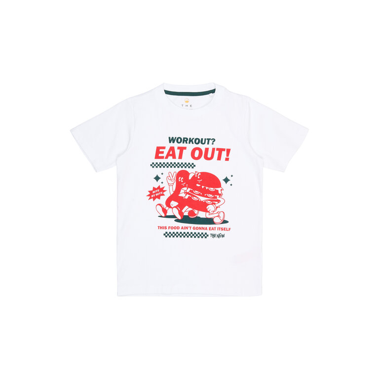 The New The New shirt kind Roger S/S Tee Bright White (wit)