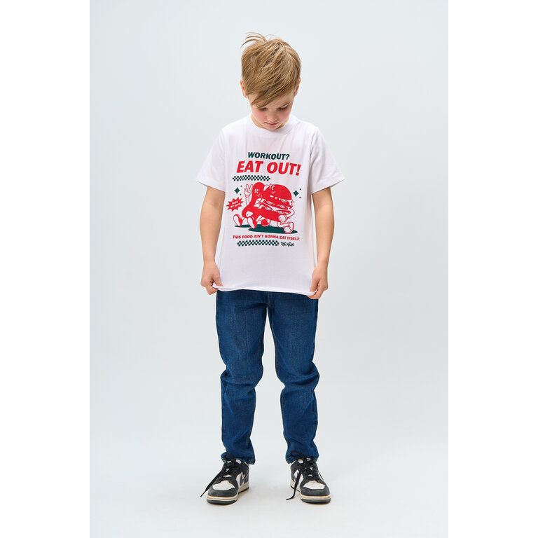 The New The New shirt kind Roger S/S Tee Bright White (wit)