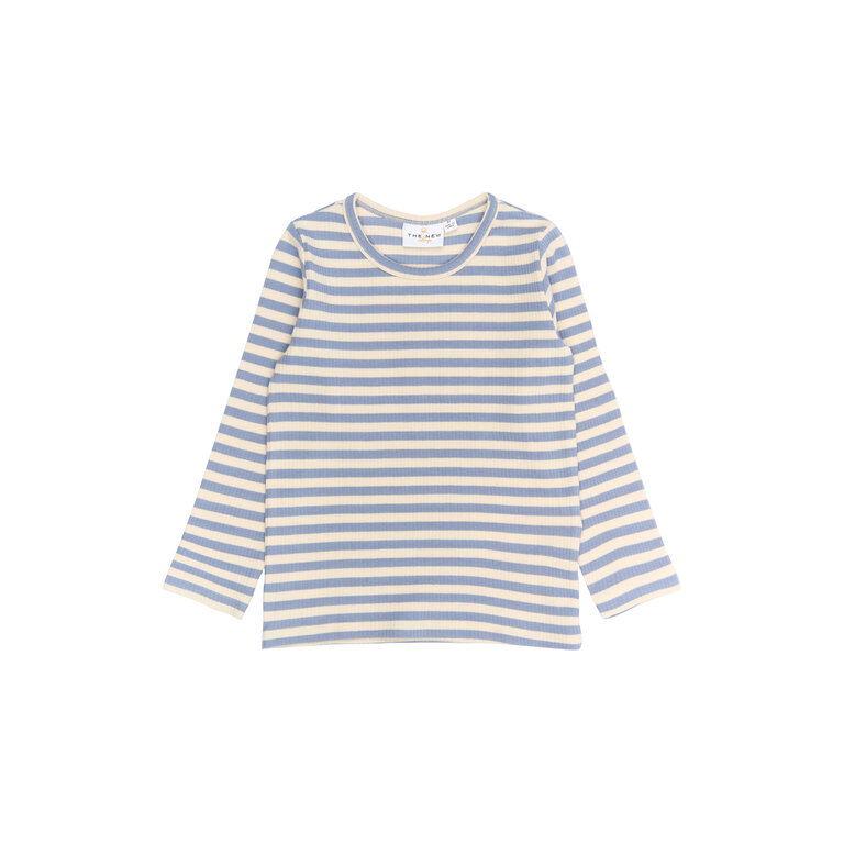 The New The New shirt kind Fro L/S Rib Tee Tempest Striped (gestreept)