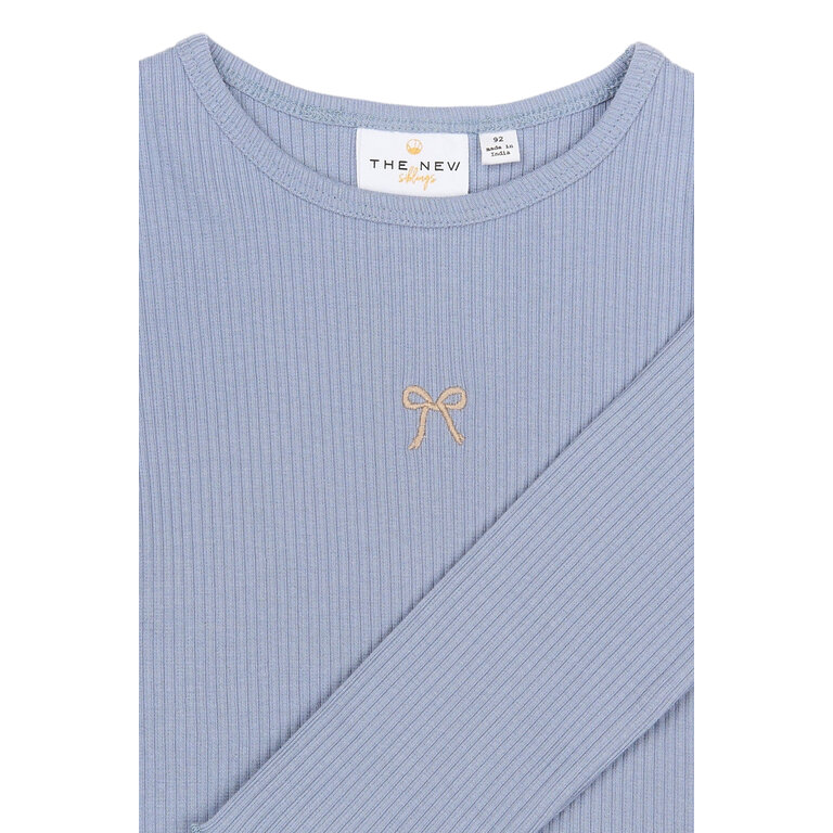 The New The New shirt kind Rianna Rib Tee lange mouw