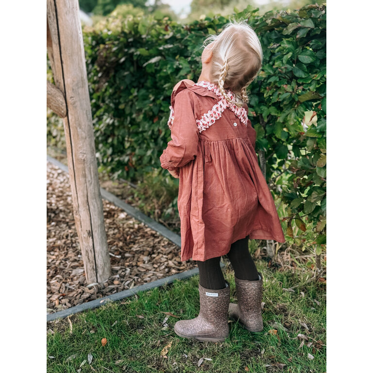 Huttelihut Dress LS Corduroy | Burlwood | Jurk